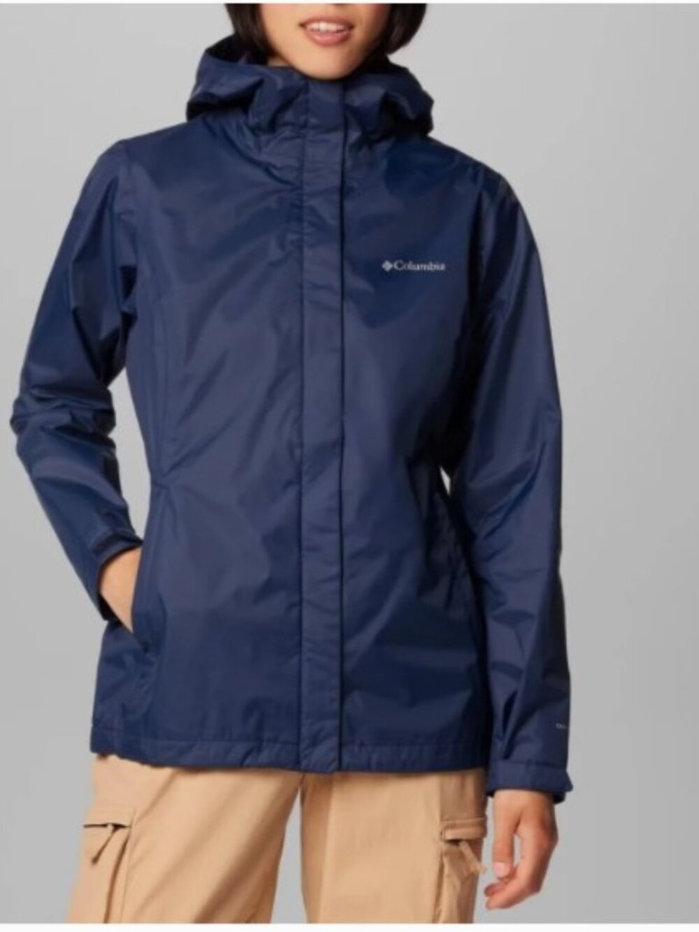 NWT Columbia Omni-Tech™ Arcadia II Rain/Hiking Jacket Collegiate Navy